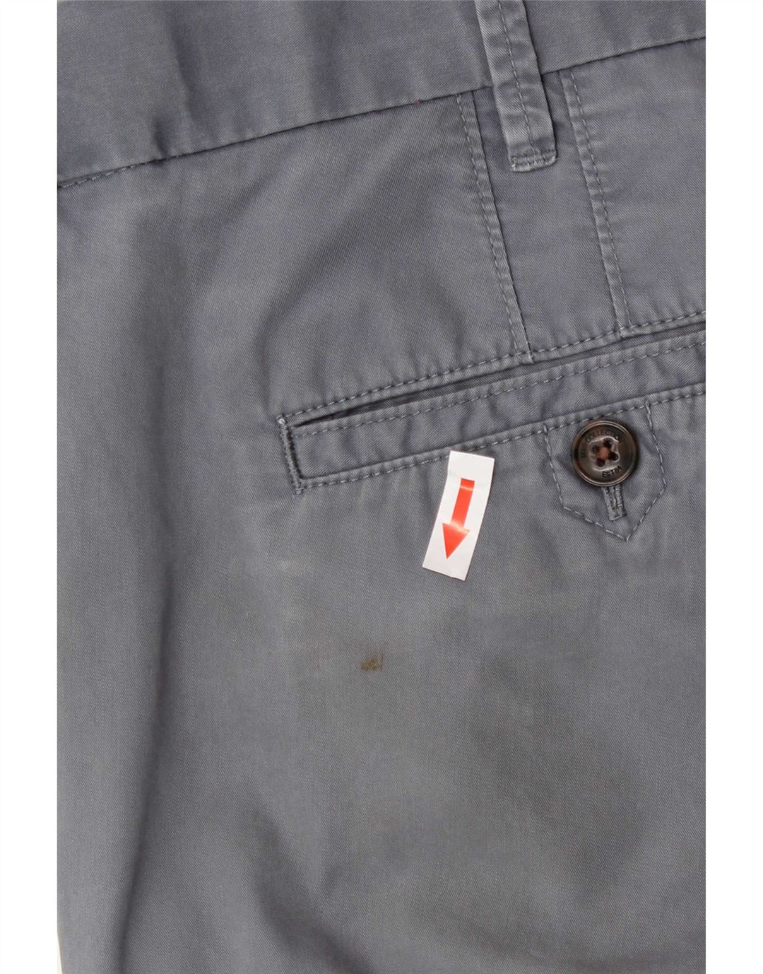 Marks & Spencer Mens Regular Fit Chino Trousers W40 L31 Blue Cotton