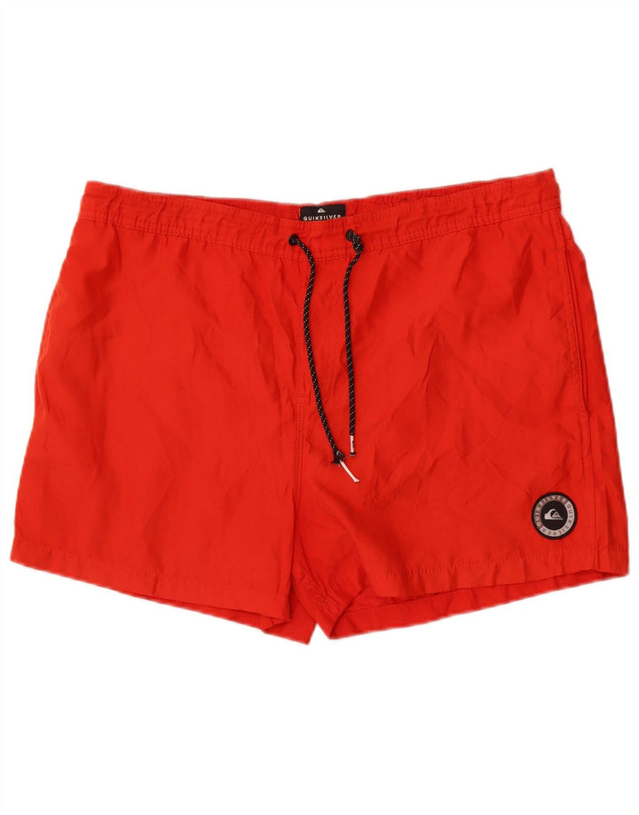Quiksilver Herren-Sportshorts, groß, rotes Polyester