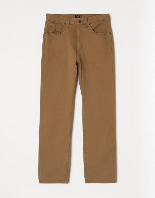 Lee Mens Brooklyn Pantalones Casuales Rectos W32 L32 Algodón Marrón