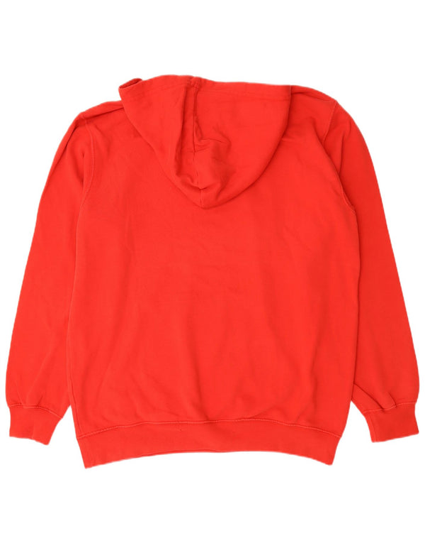 Felpa con cappuccio grafica Champion da uomo dei Chicago Bulls 2XL in cotone rosso