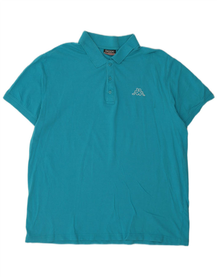 Kappa herre poloshirt 2XL blå bomuld