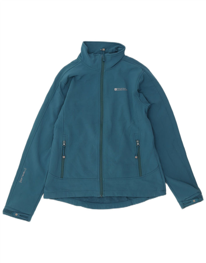 MOUNTAIN WAREHOUSE Dame Windbreaker Jacket UK 14 Large Blue Polyester