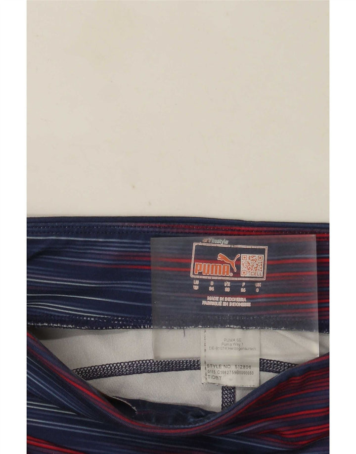 Puma Womens Capri Leggings UK 8 Small Multicoloured Striped