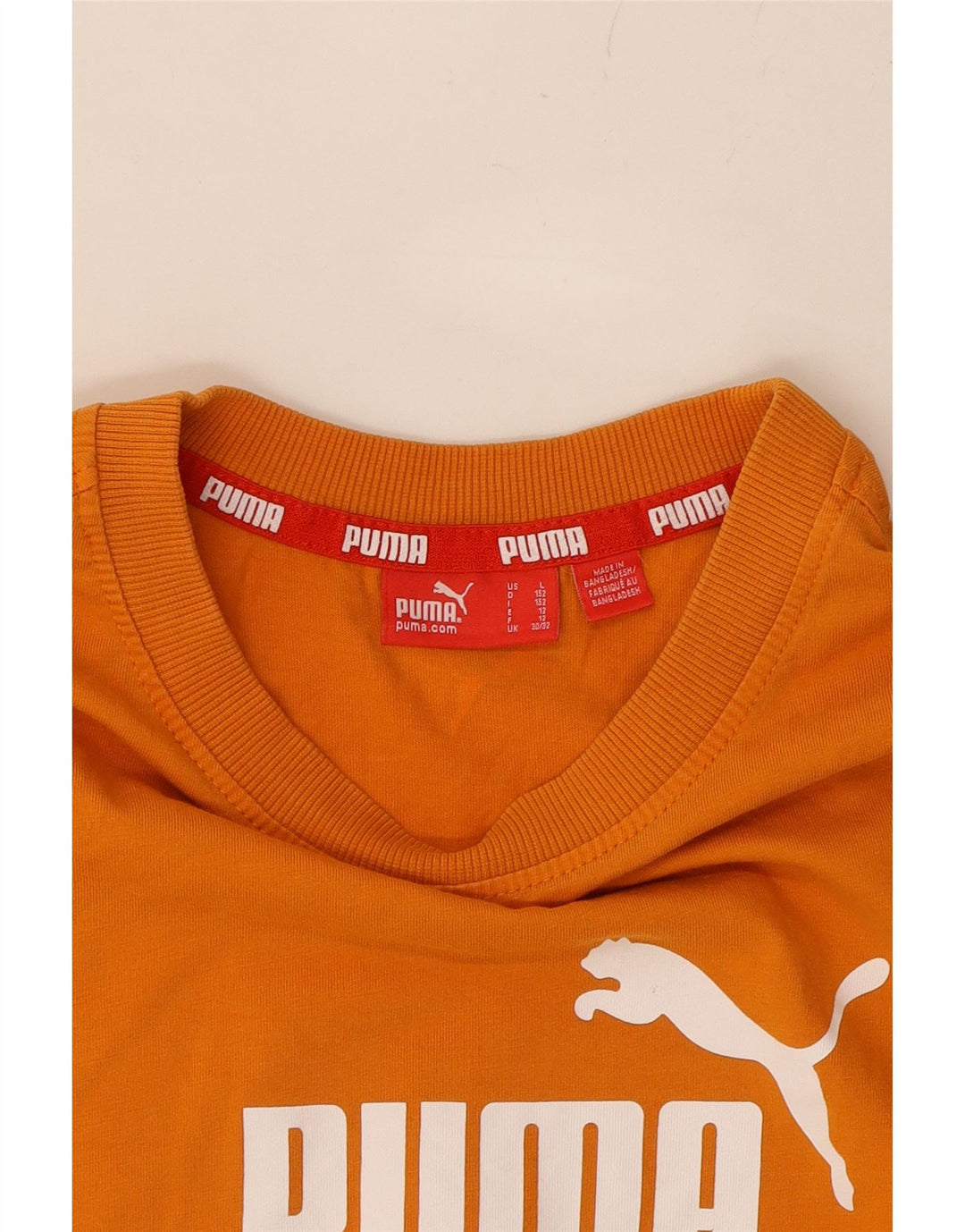 PUMA Boys Graphic T-Shirt Top 11-12 Years  Orange Vintage Puma and Second-Hand Puma from Messina Hembry 