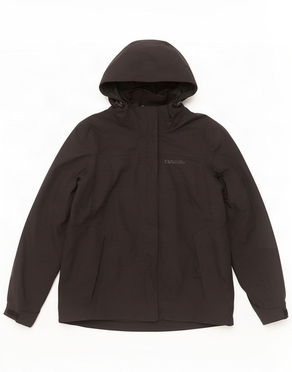 Chaqueta impermeable con capucha para mujer Mountain Warehouse UK 40 Mediano Poliéster negro