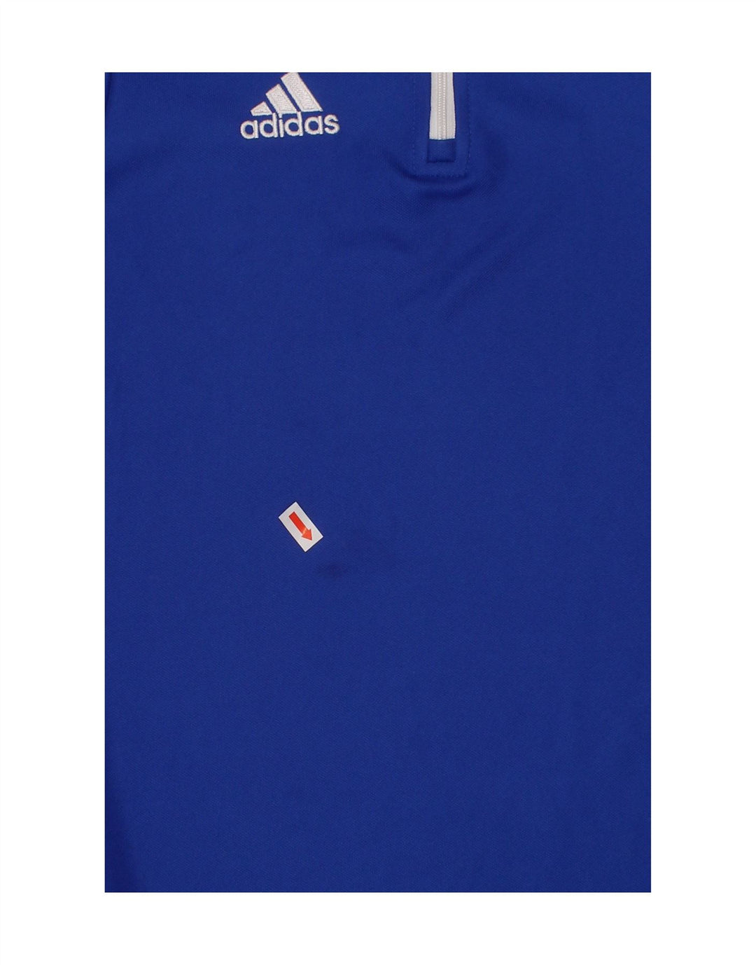 ADIDAS Boys Aeroready Zip Neck Pullover Tracksuit Top 9-10 Years Blue