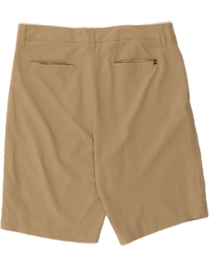 HURLEY Mens Chino Shorts W34 Large  Beige Polyester Vintage Hurley and Second-Hand Hurley from Messina Hembry 