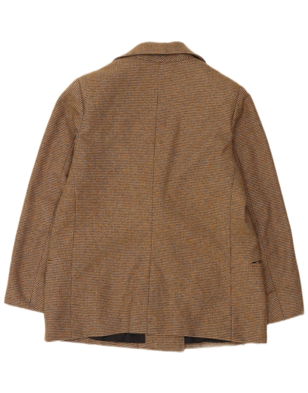 Vintage Womens Double Breasted Blazer Jacket UK 12 Medium Brown Flecked