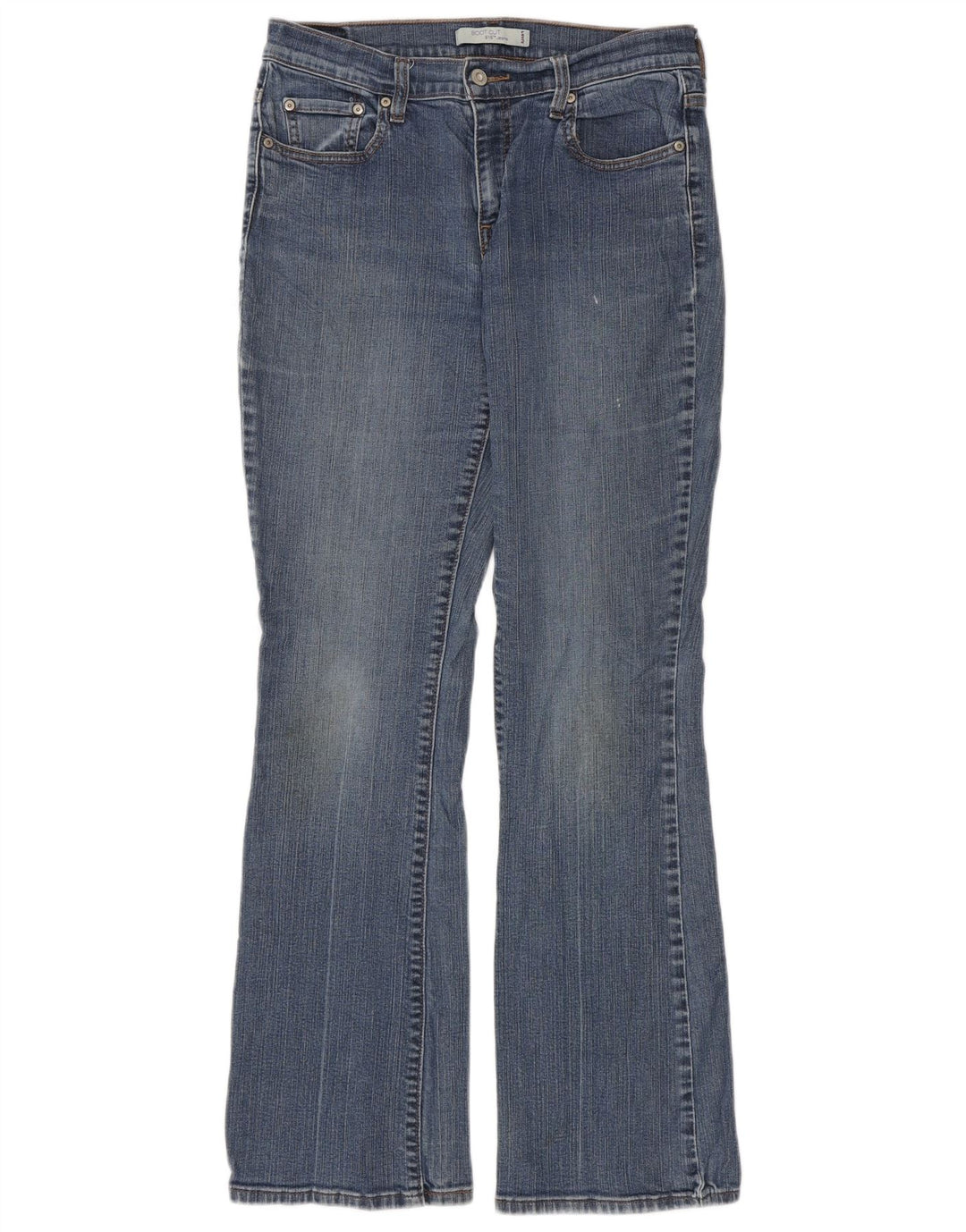 Levi's Damen 515 Bootcut Jeans US 10 Large W30 L33 Blaue Baumwolle