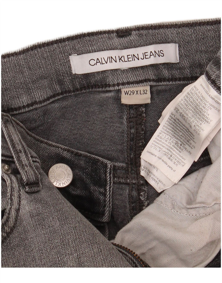 Calvin Klein Mens Slim Jeans W29 L32 Grey Cotton
