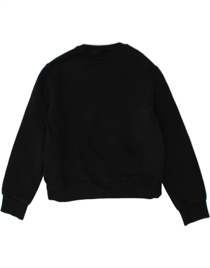 DSQUARED Girls Graphic Sweatshirt Jumper 7-8 Years Black Cotton Vintage Dsquared and Second-Hand Dsquared from Messina Hembry 