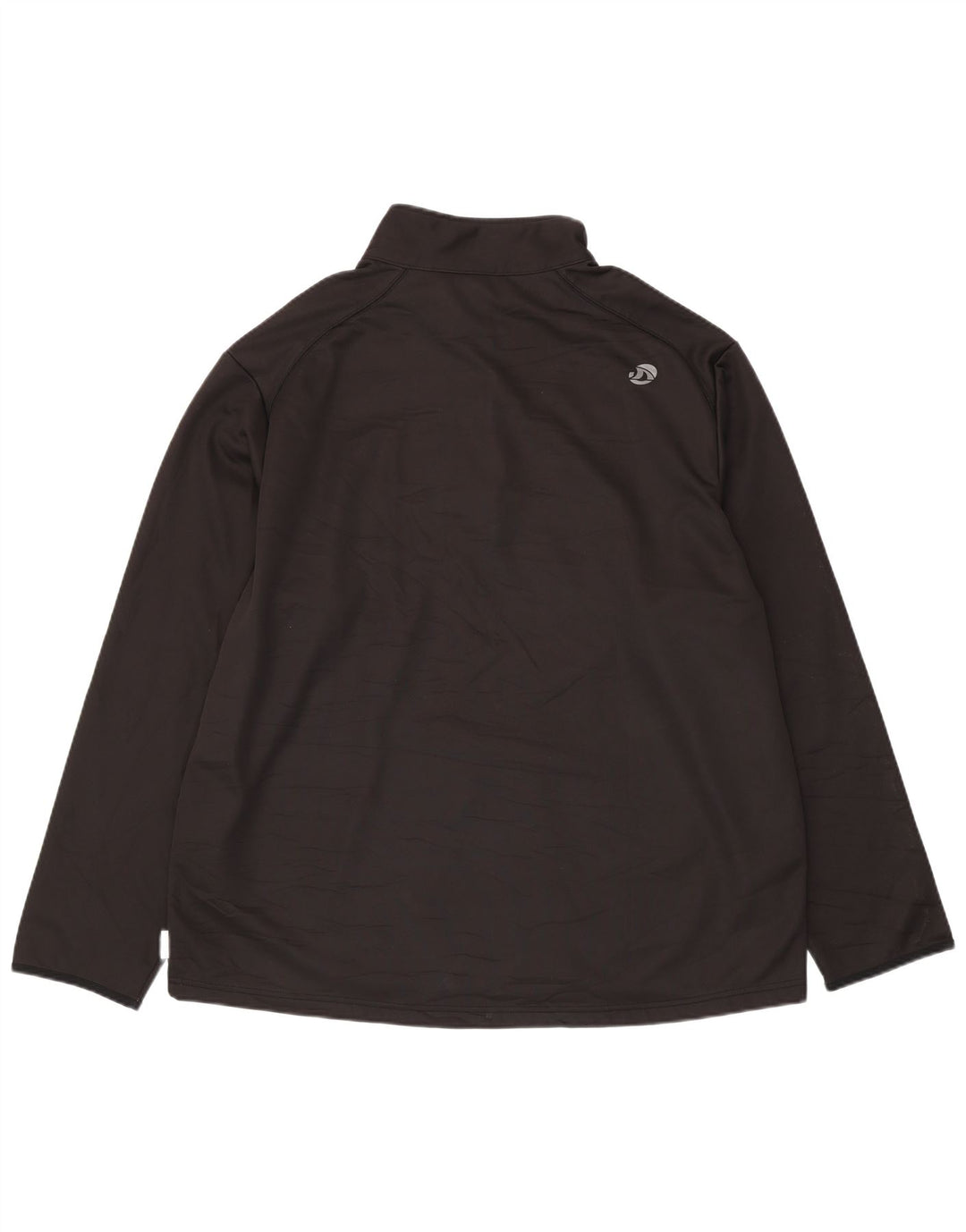 TRIBORD Mens Zip Neck Sweatshirt Jumper 3XL Black Polyester