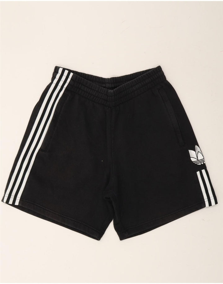 ADIDAS Mens Sport Shorts Medium Black Cotton Vintage Adidas and Second-Hand Adidas from Messina Hembry 