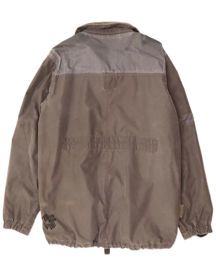 O'Neill Mens Windbreaker Jacket UK 42 XL Grey Colourblock