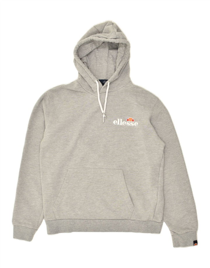 ELLESSE Womens Hoodie Jumper UK 12 Medium  Grey Cotton | Vintage Ellesse | Thrift | Second-Hand Ellesse | Used Clothing | Messina Hembry 