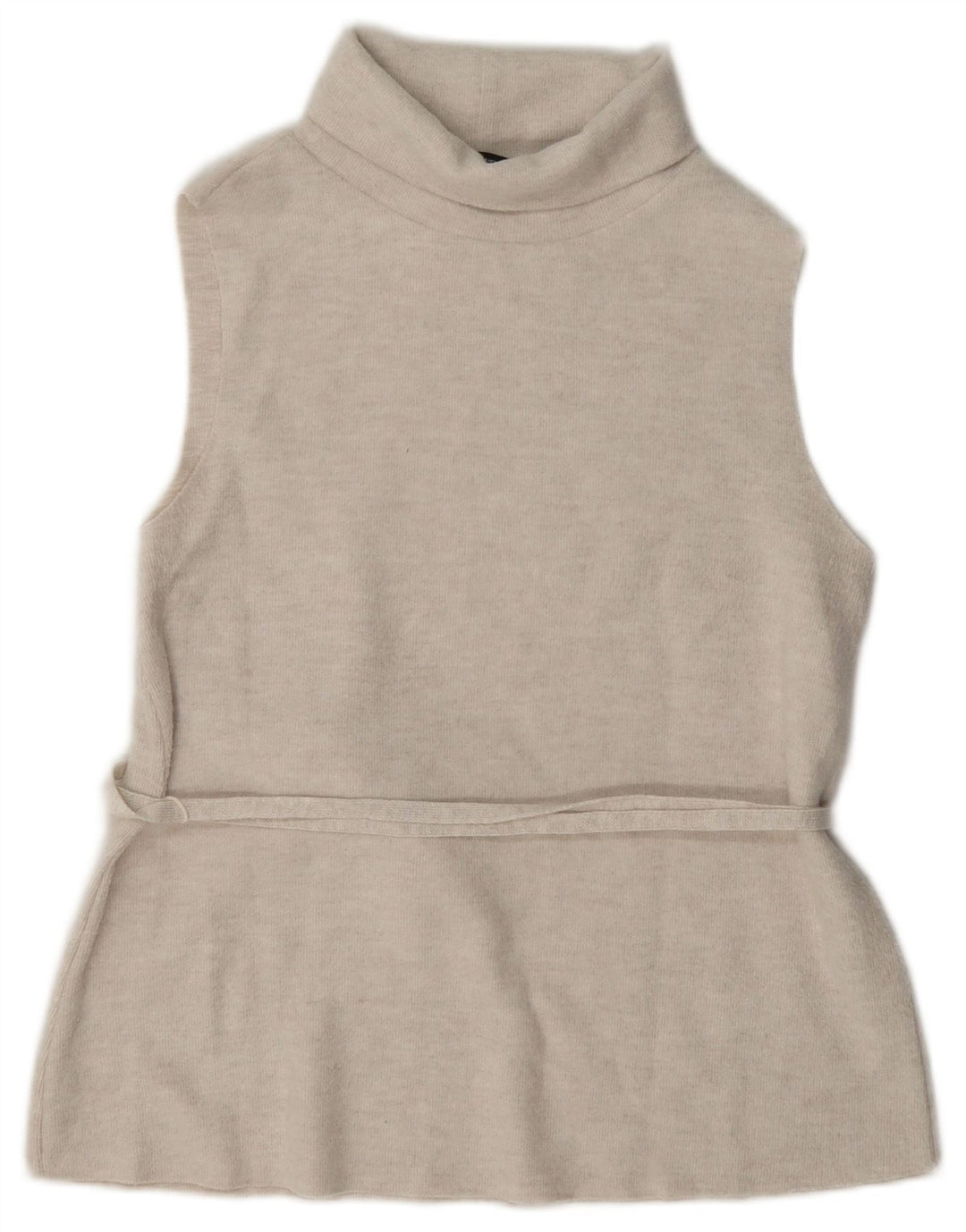 Zara Damevest Top UK 12 Medium Beige Polyester