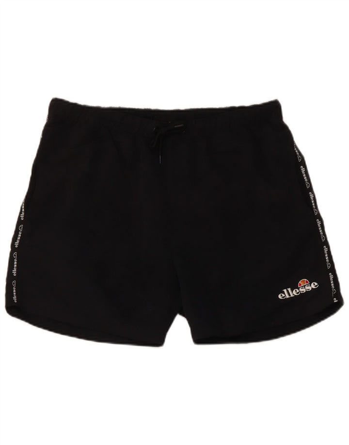 Ellesse Mens Graphic Swimming Shorts Small Black Polyester