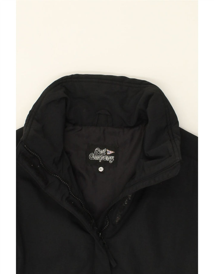 BEST COMPANY Womens Padded Jacket IT 42 Medium Black Nylon | Vintage Best Company | Thrift | Second-Hand Best Company | Used Clothing | Messina Hembry 