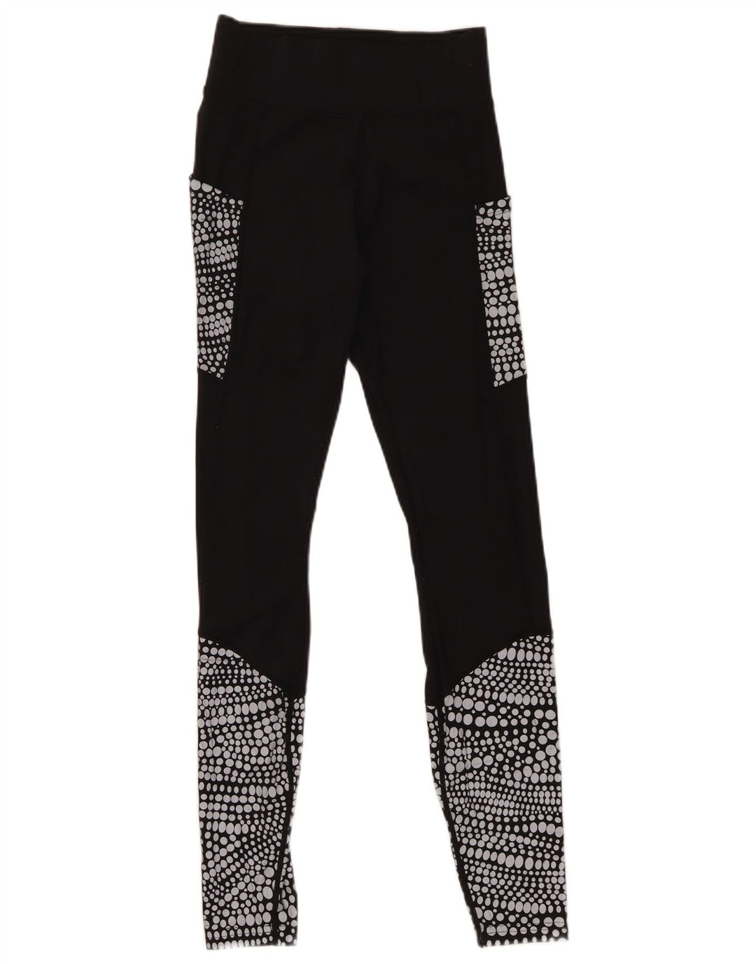 Mountain Warehouse Womens Leggings UK 6 XS Black Spotted Polyamide