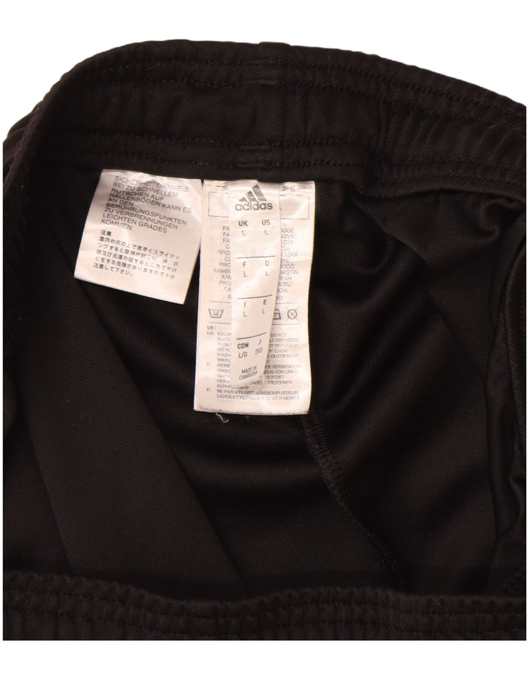 Adidas Mens Aeroready Tracksuit Trousers Large  Black Polyester