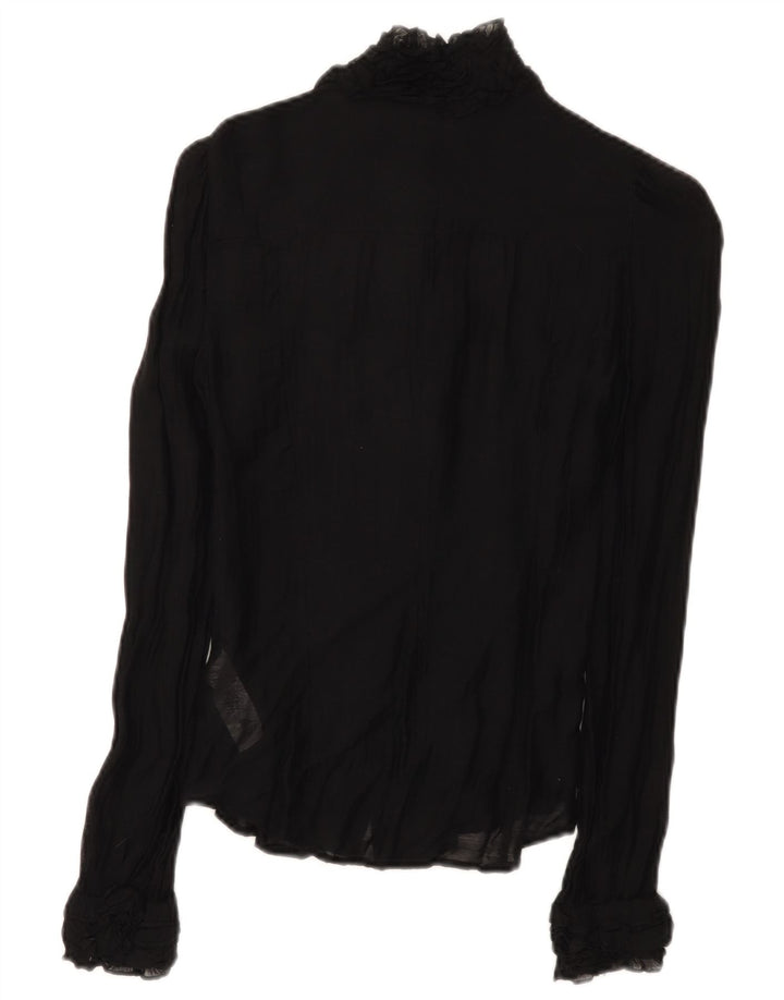French Connection Womens Shirt Blouse UK 6 XS Black Modal