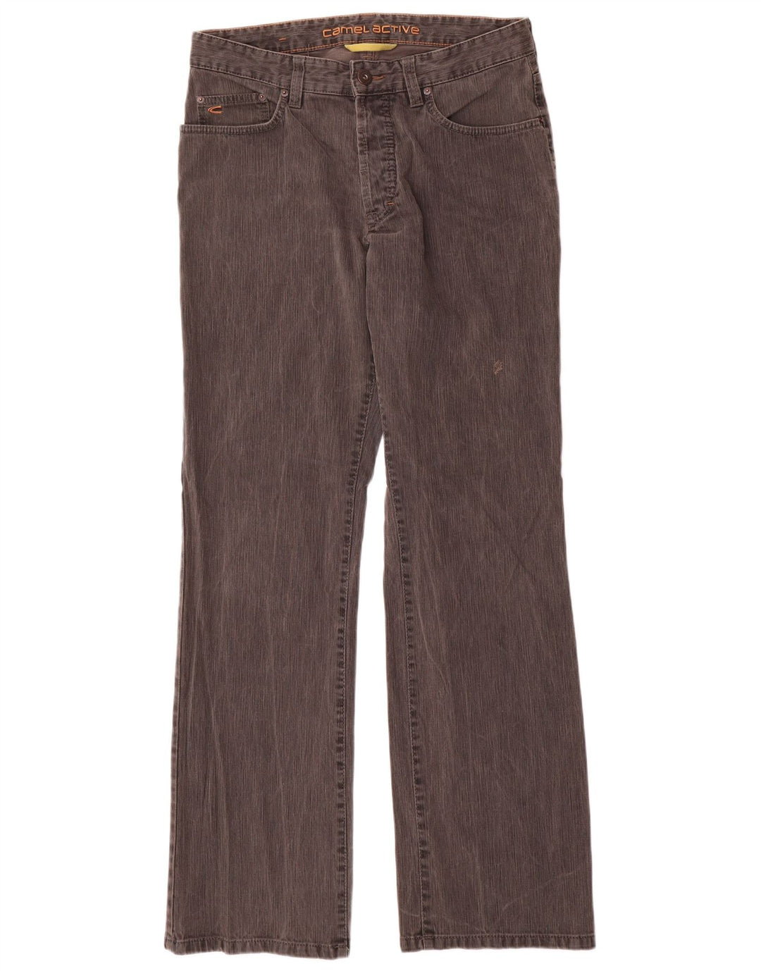 Camel Active Mens Bootcut Casual Trousers W34 L34 Grey Cotton