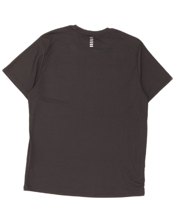 Under Armour Mens Fitted Graphic T-Shirt Top Large Black Polyester