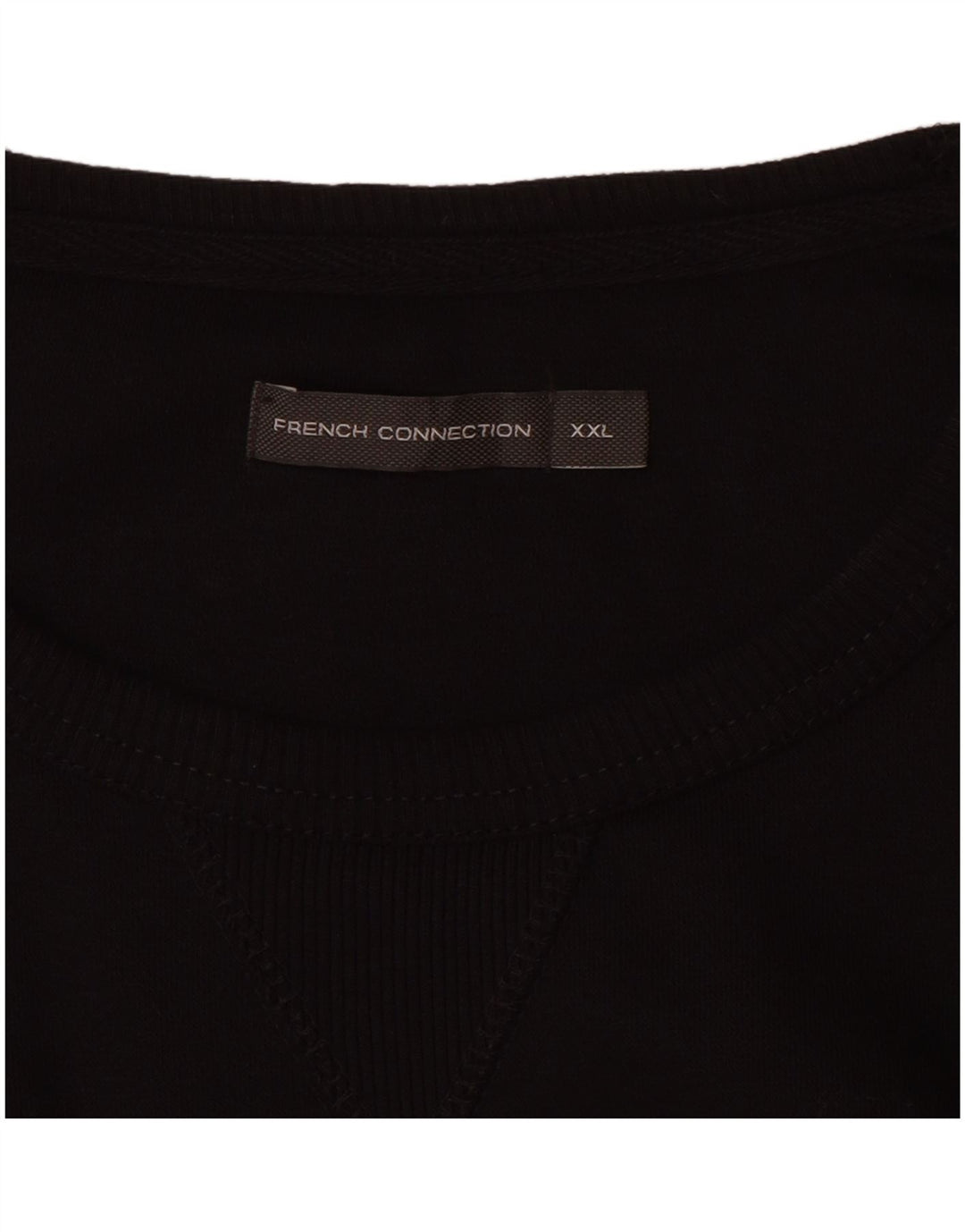 FRENCH CONNECTION Mens Sweatshirt Jumper 2XL Black Cotton