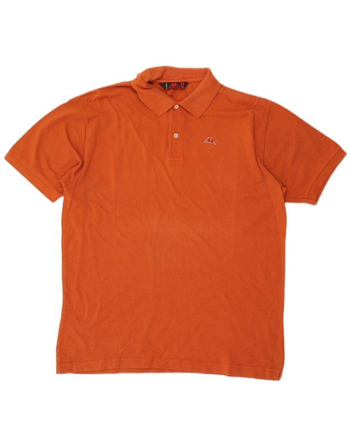KAPPA Mens Polo Shirt 2XL Orange Cotton