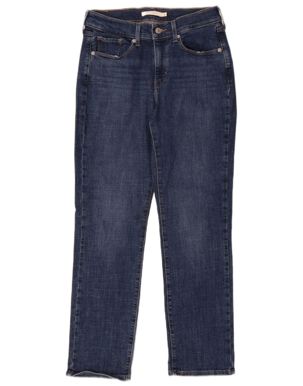 Levi's Womens Classic Straight Jeans US 4 Small W27 L30 Blue Cotton