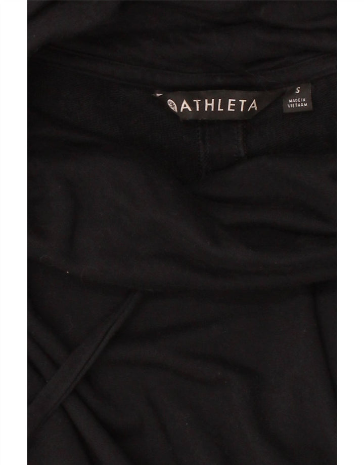 ATHLETA Womens Oversized Sweatshirt Jumper UK 10 Small Black Modal Vintage Athleta and Second-Hand Athleta from Messina Hembry 
