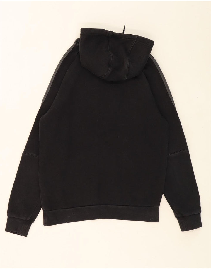 ADIDAS Mens Hoodie Jumper Small Black Cotton Vintage Adidas and Second-Hand Adidas from Messina Hembry 