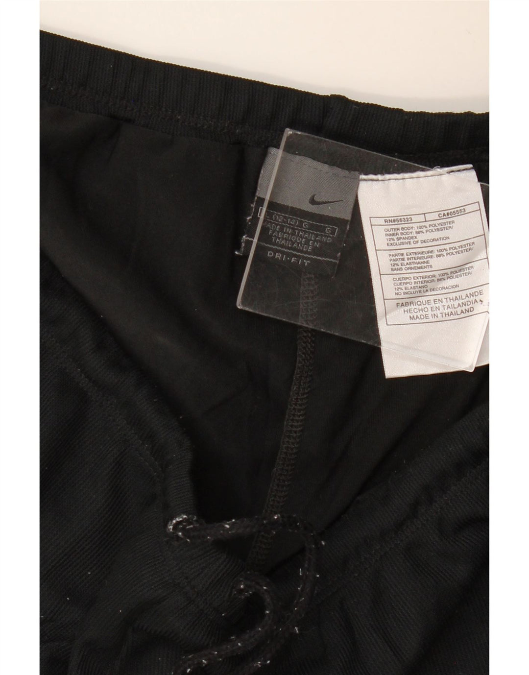 Pantaloncini sportivi Nike Dri Fit da donna US 12/14 Large Nero Poliestere