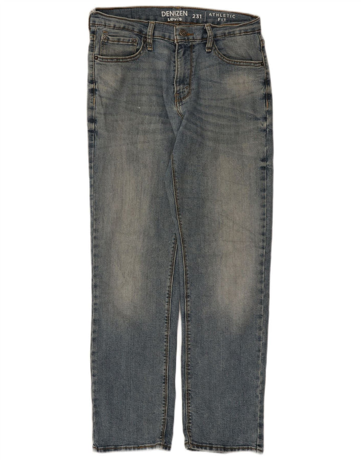 Levi's Mens Denizen Straight Jeans W30 L30 Blue Cotton
