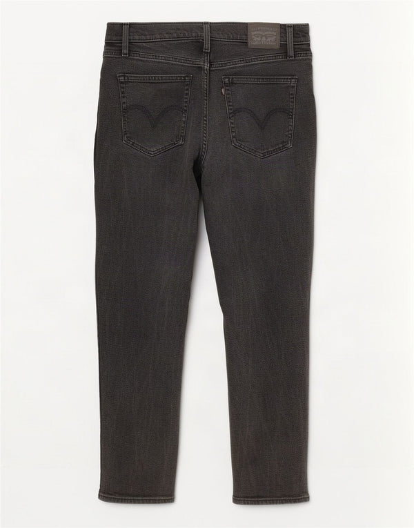 Женские зауженные джинсы Levi's с высокой талией W29 L27, серый хлопок