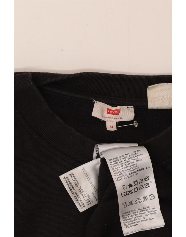 Levi's Damen-Sweatshirt in Übergröße mit Grafik, UK 14, mittelschwarz, Baumwolle
