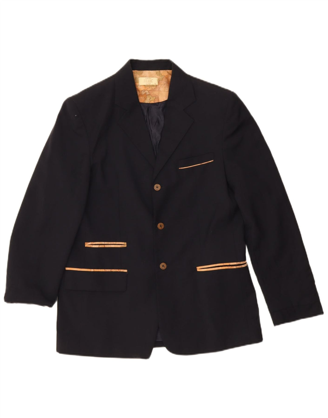 ALVIERO MARTINI Boys 3 Button Blazer Jacket 13-14 Years XL Navy Blue