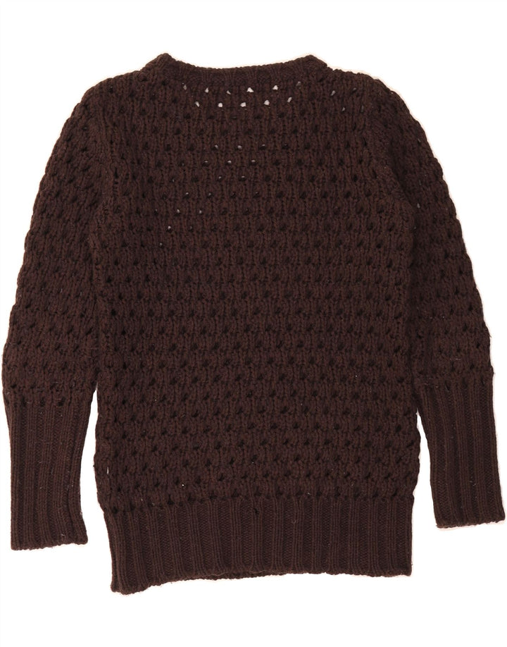 GAS Womens Boat Neck Jumper Sweater UK 14 Medium Brown Vintage Gas and Second-Hand Gas from Messina Hembry 