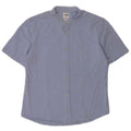 Zara Mens Short Sleeve Slim Fit Shirt Medium Blue