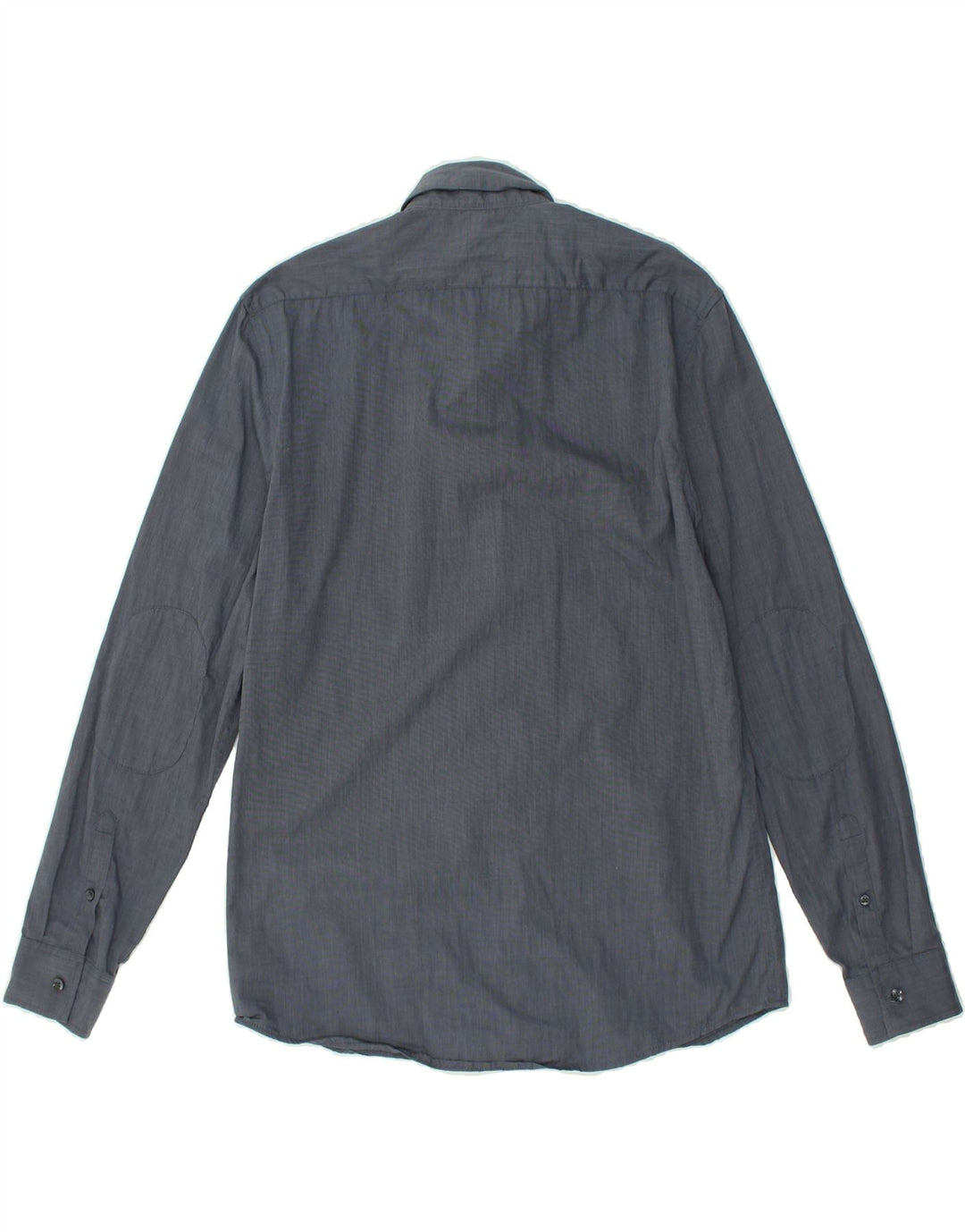 JULES Mens Fitted Shirt Size 41/42 Medium Grey Cotton | Vintage Jules | Thrift | Second-Hand Jules | Used Clothing | Messina Hembry 