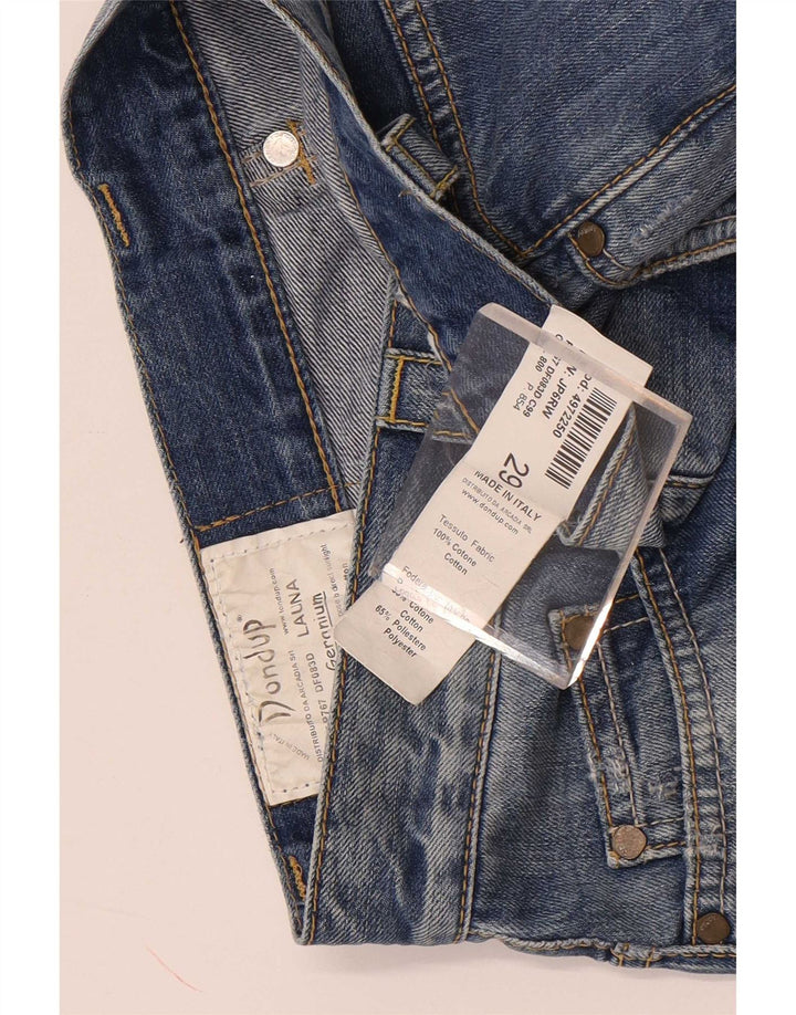 Dondup Pantaloncini di jeans a vita alta da donna W29 cotone blu medio