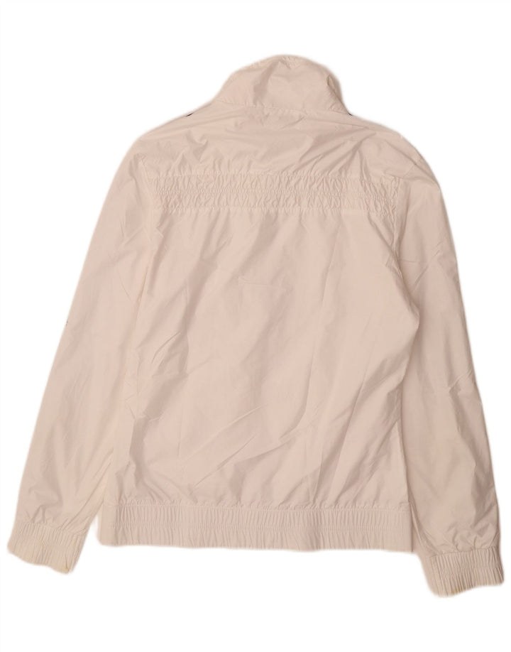 Adidas Womens Tracksuit Top Jacket UK 10 Small White Polyester