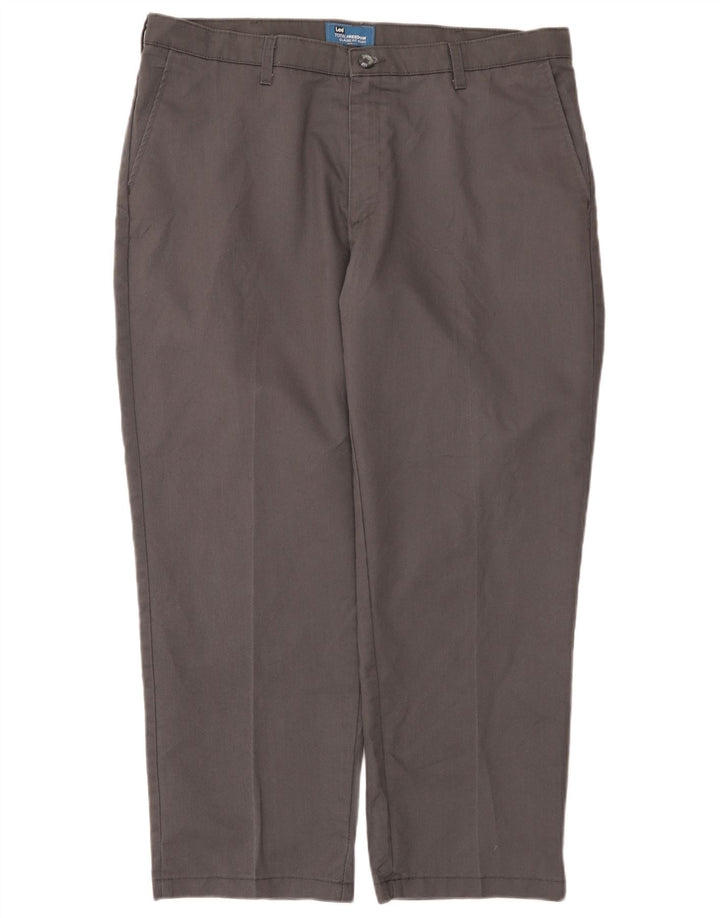 Lee Mens Total Freedom Classic Fit Suit Bukser W38 L29 Grå Polyester