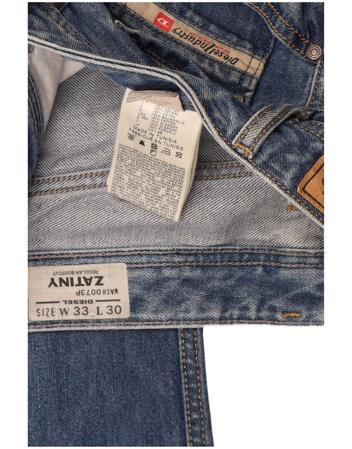 Diesel Womens Zatiny Regular Bootcut Jeans  W33 L30 Blue Cotton