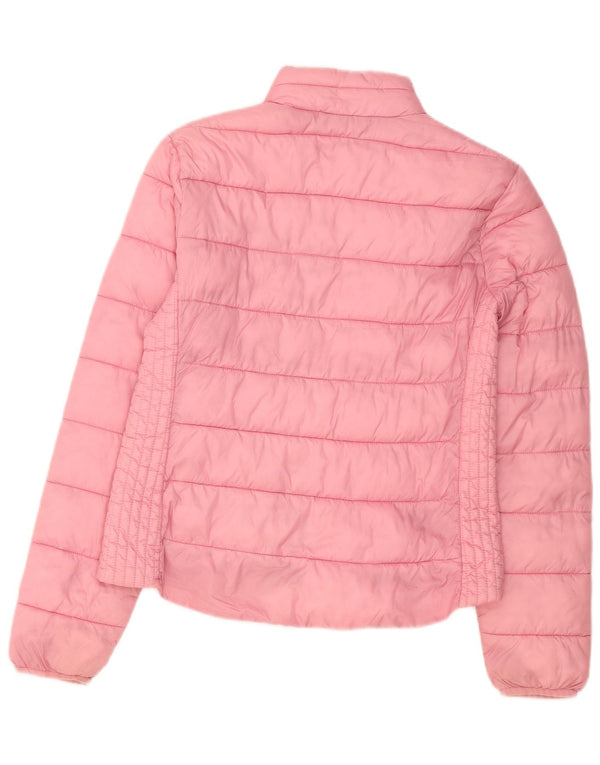 Jack Wills Chaqueta acolchada para mujer UK 10 Small Pink Polyamide