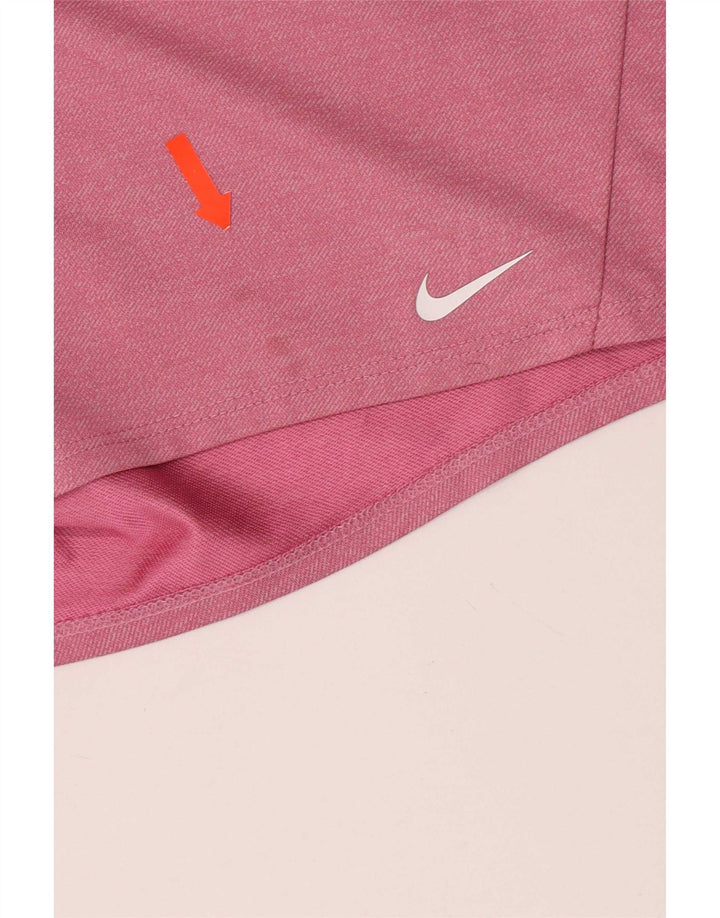 Nike Damen Dri Fit Sport Shorts UK 14 Mittelrosa Polyester