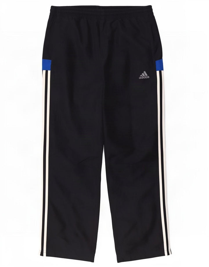 Мужские спортивные брюки Adidas, маленькие темно-синие, полиэстер с цветными блоками