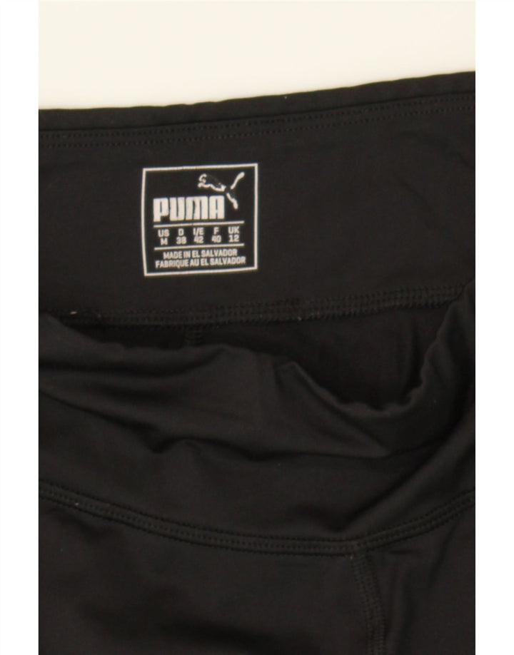 PUMA Womens Graphic Leggings UK 12 Medium  Black Vintage Puma and Second-Hand Puma from Messina Hembry 