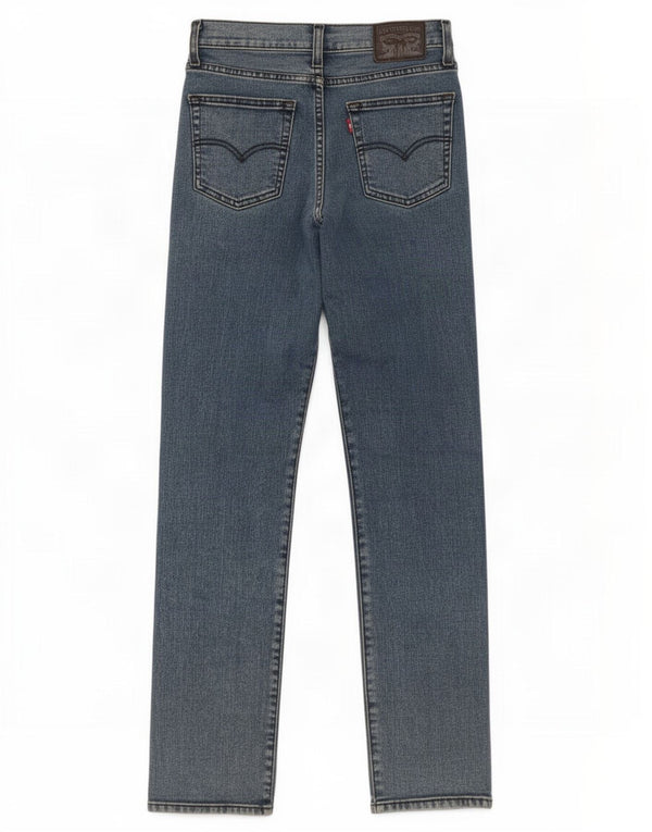 Jeans dritti a vita alta Levi's 724 da donna W26 L30 cotone blu
