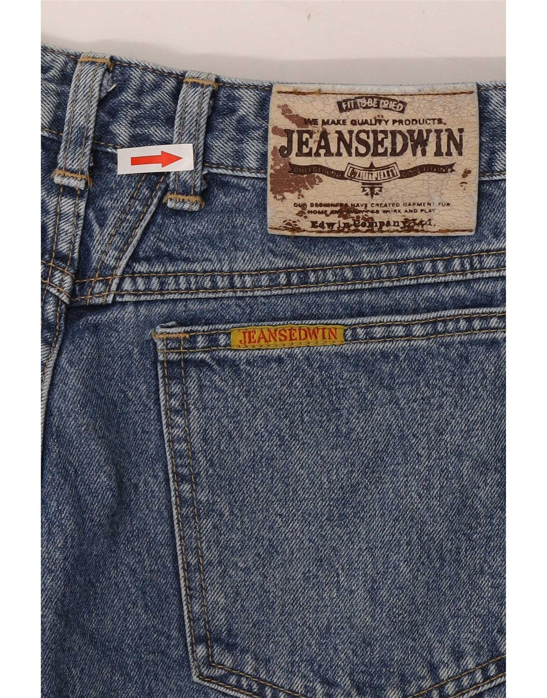 Edwin Womens High Rise Tapered Jeans W32 L30 Blue Cotton